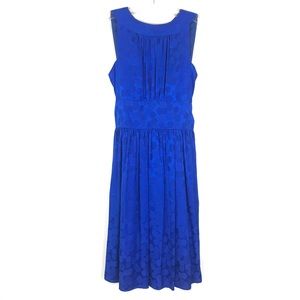 🔥Maggy London | 100% Silk Cobalt Blue Dress